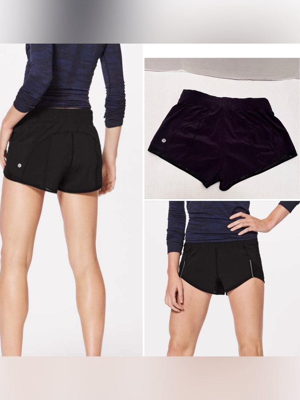 Lululemon Miles Ahead Short  Black EUC. Size 6